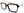 Tree Spectacles Leda 2653 - occhiale da Vista Nero e Oro foto frontale