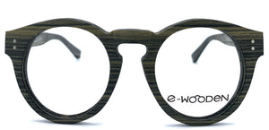 E-Wooden W1800 Sc37  - occhiale da Vista Nero foto frontale